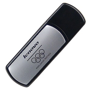 Lenovo 1GB USB 2.0 Flash Drive (Black/Silver)